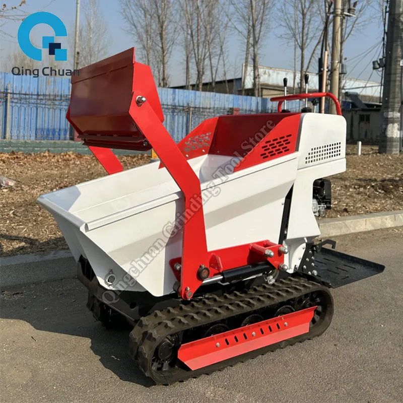 Dump Truck Small Mortar Concrete Hydraulic Front Unloading Crawler Ash Hopper Dump Truck By Sea To Port