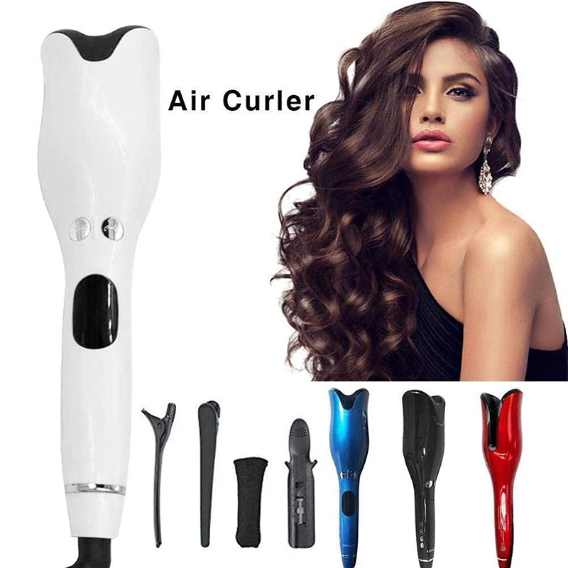 Pulsante arricciacapelli Multi-automatico ferro arricciacapelli ioni negativi ceramica onda rotante rullo magico per capelli Spin Wand strumento per