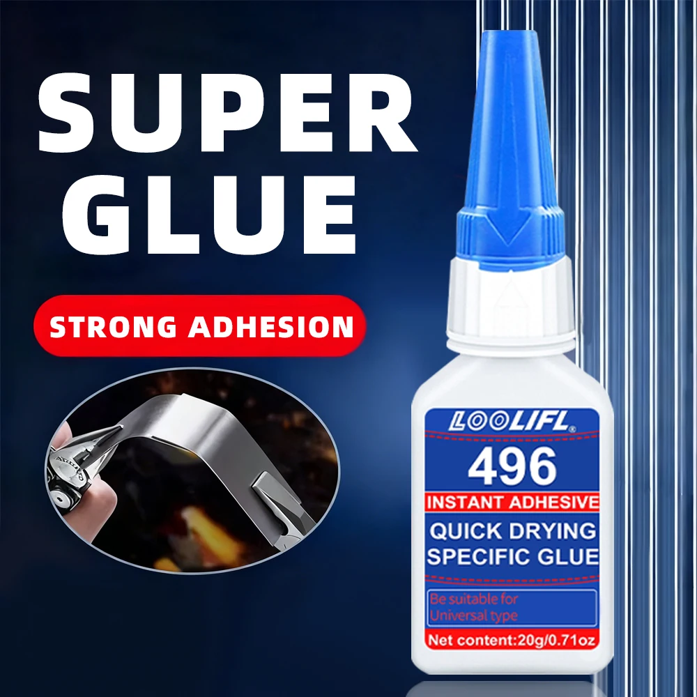 

Суперклей, универсальный быстросохнущий прозрачный клей 20G, подходит для металла, пластика, дерева, керамики и ручного ремонта своими руками.