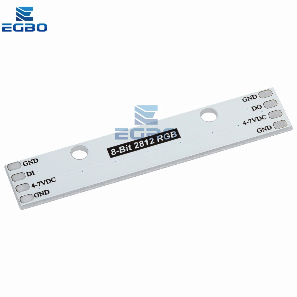 1 PCS EGBO Stick 8 canais WS2812 5050 RGB LED luzes embutidas placa de desenvolvimento acionada por cores