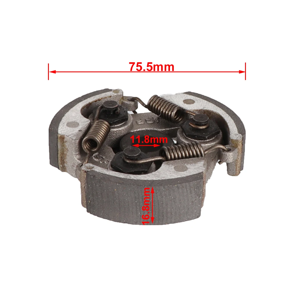47cc 49cc Pocket Bike 3 Shoe Clutch 2T Springs Centrifugal Clutch Pad do 2-suwowego silnika Minimoto Mini Dirt Bike Quad ATV Parts — zdjęcie 5