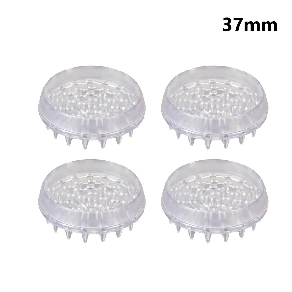 

8pcs Furniture Leg Cap Foot Protector Table Chair Foot Cover Rubber Round Anti-Slip Pad Toothed Noise Reduction Protect Floor
