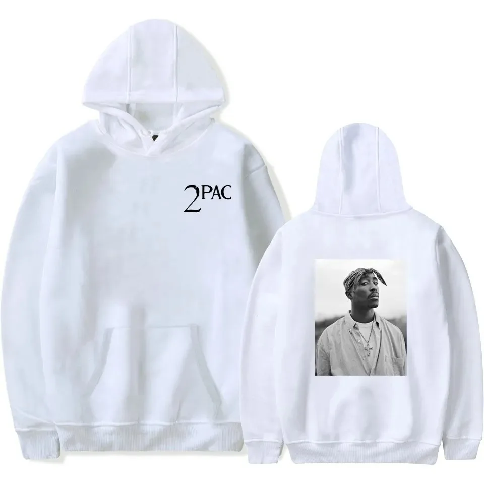 Autumn Winter Rapper 2pac Tupac Shakur 96 Hoodie for Men Women Fashion Casual Oversized Hip Hop Hoodies Y2k Sweatshirt Clothing