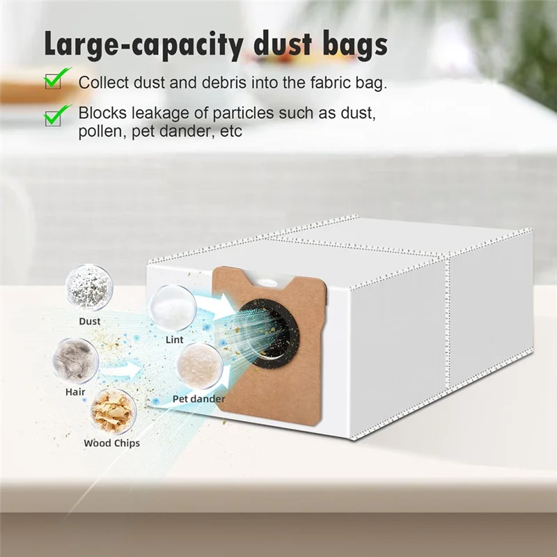 

T99C-For Eufy Vacuum Omni C20, Replacement Parts Main Side Brush Dust Bags Mop Pads Hepa Filters Accessories Kit