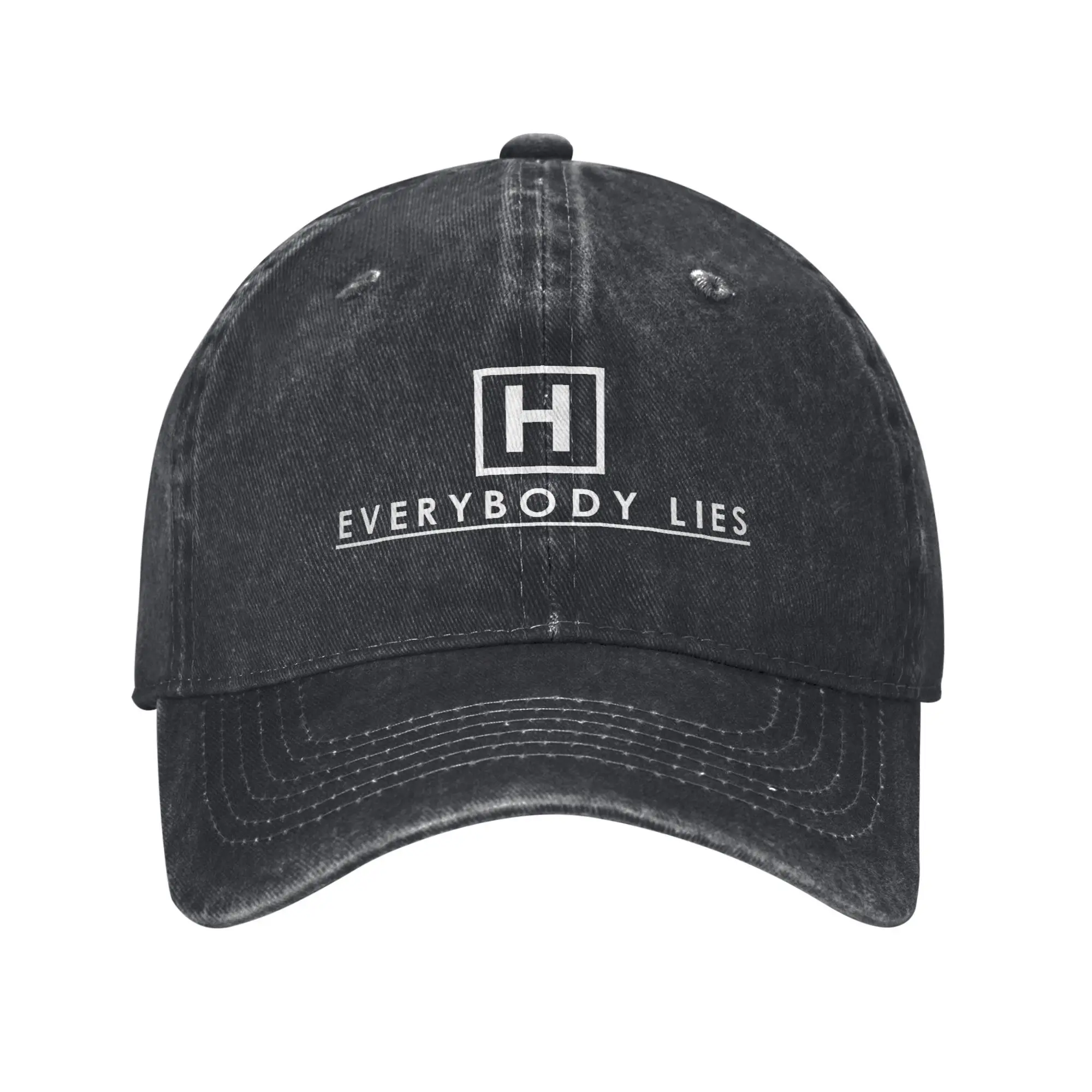 

Бейсбольная кепка в стиле унисекс House MD Everybody Lies, потертые джинсовые кепки, винтажная уличная неструктурированная мягкая кепка Snapback