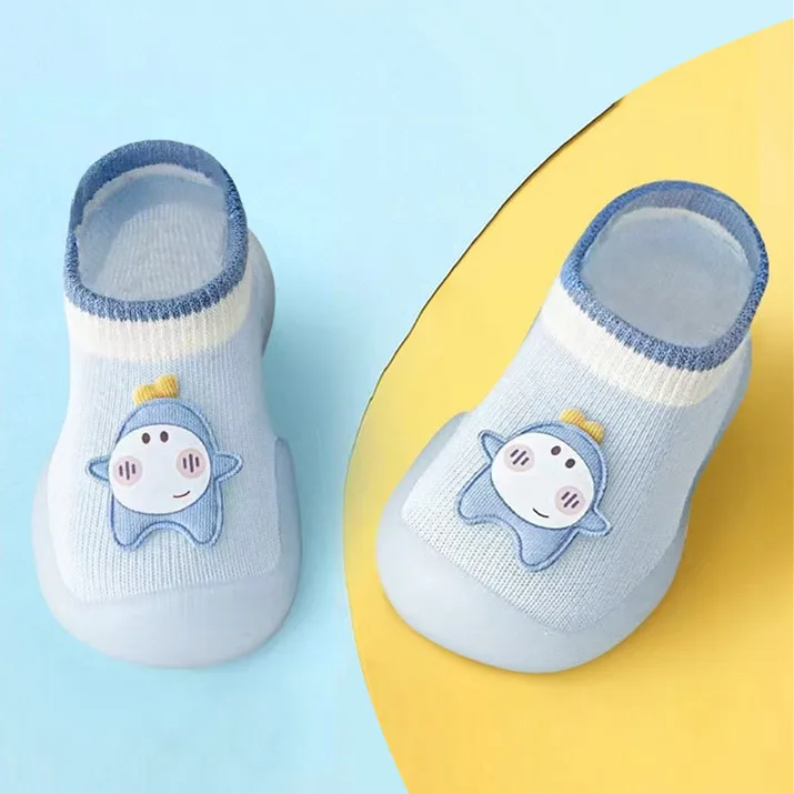 2026 baby socks shoes for spring autumn cute cat style cotton floor shoes soft botton anti-slip first walkers 0-3 years view 2
