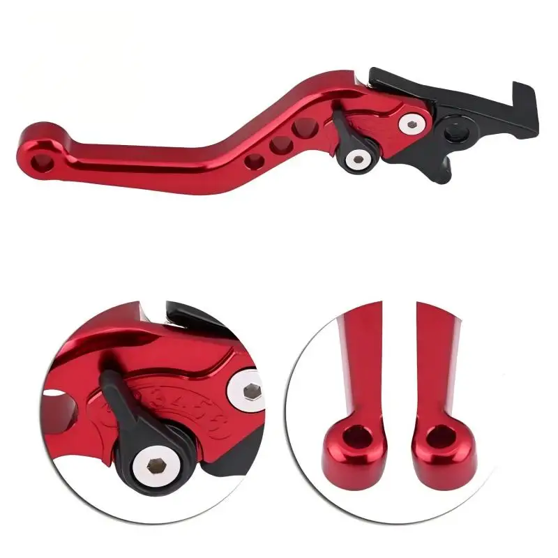 Universal Fit for Motorbike Modification 1 Pair Alloy Motorcycle Brake Handle CNC Motorcycle Clutch Drum Brake Lever Handle image 5