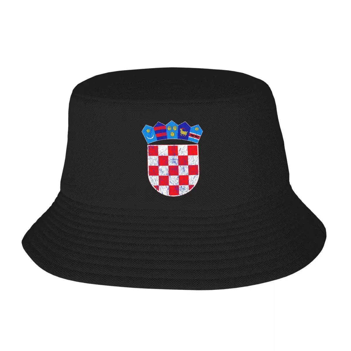 Croatia Croatian Flag Hrvatska Sahovnica Bucket Hat Panama For Kids Bob Hats Cool Fisherman Hats Summer Fishing Unisex Caps