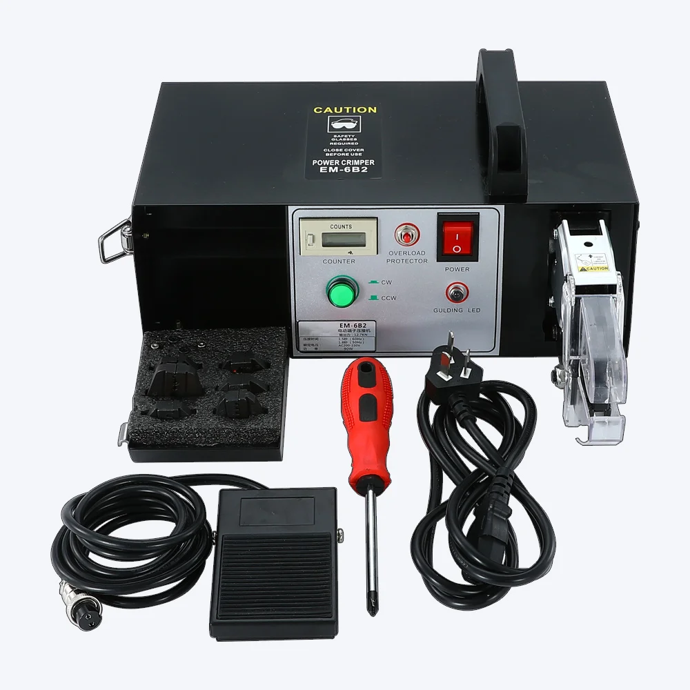 0.25-10mm2 2T Electric Terminal Crimping Machine For Loose Terminals Cable Lugs Crimper Wire Terminal Press Machine