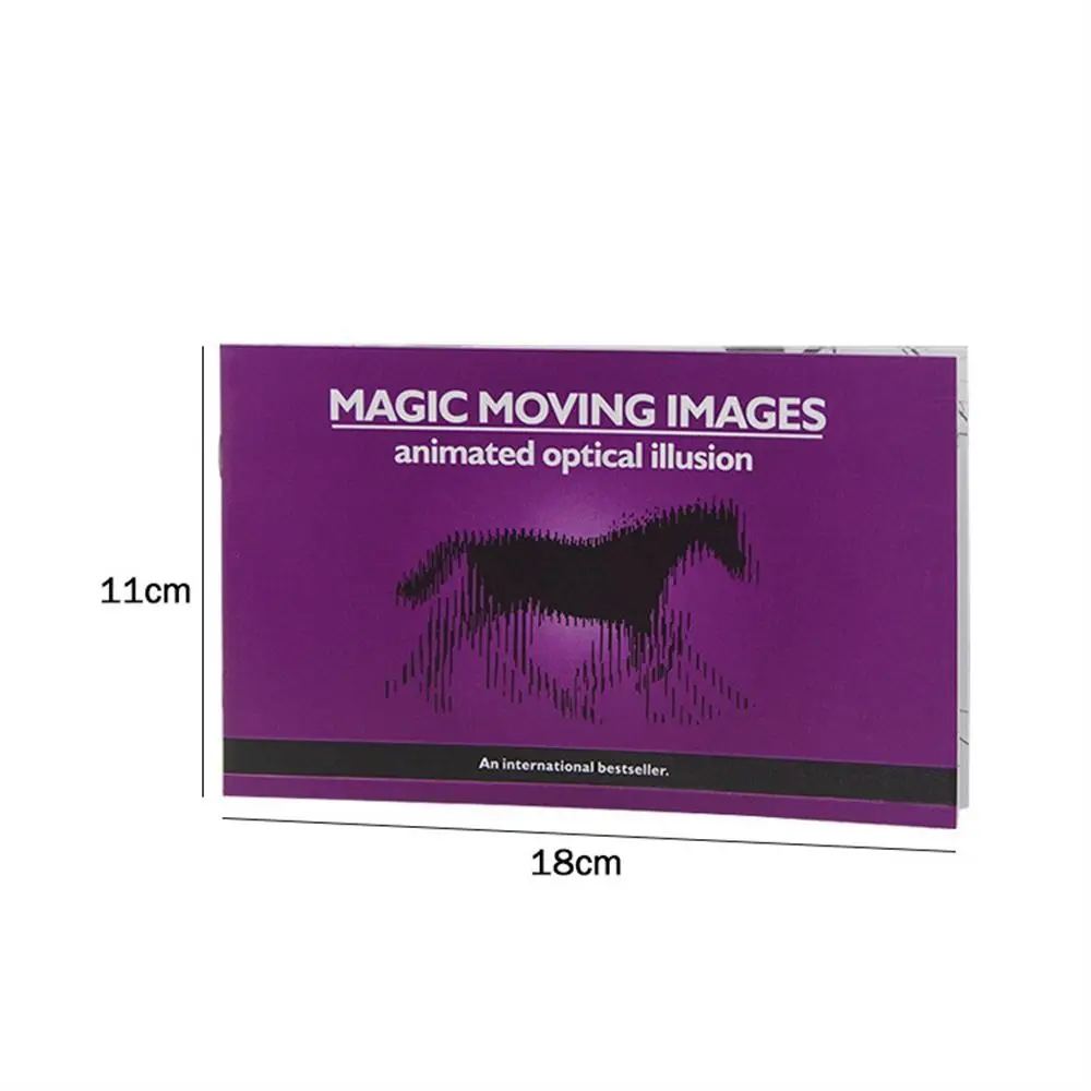 Animated Optical Illusion Magic Moving Images Magic Props Gimmick Props Magie Tricks Book Mentalism Paperback Moving Images Book