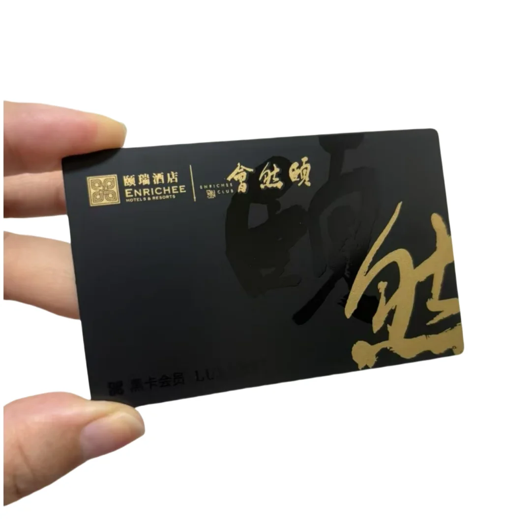 Customized inquiry Steel Metal Business Cards with Custom Silk Printing 0.5mm Cheap Metal Membership Loyalty Card