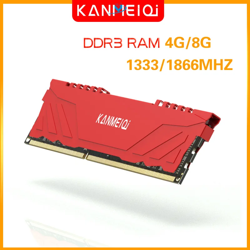 

KANMEIQI Memória ddr4 desktop ram 1600 2400 2666mhz dissipador de calor ram dimm para toda a placa-mãe 1.5v