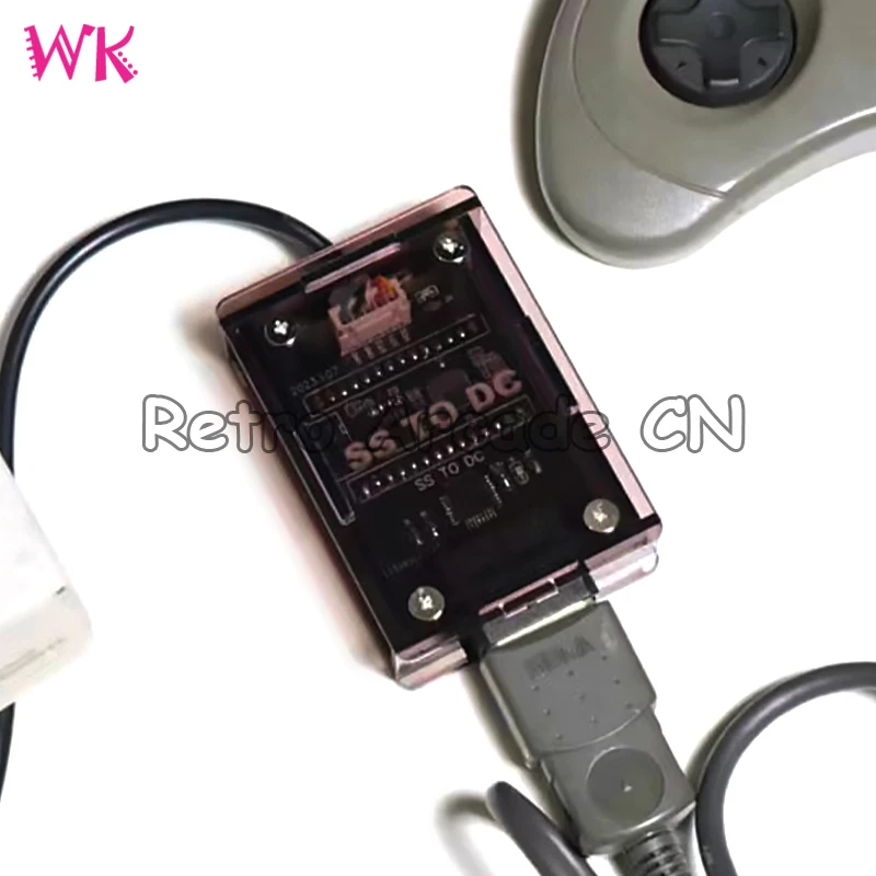 Saturn Gamepad to Dreamcast Converter 레트로 아케이드 게임 비디오 게임 어댑터(200 메모리 카드 공간 포함)