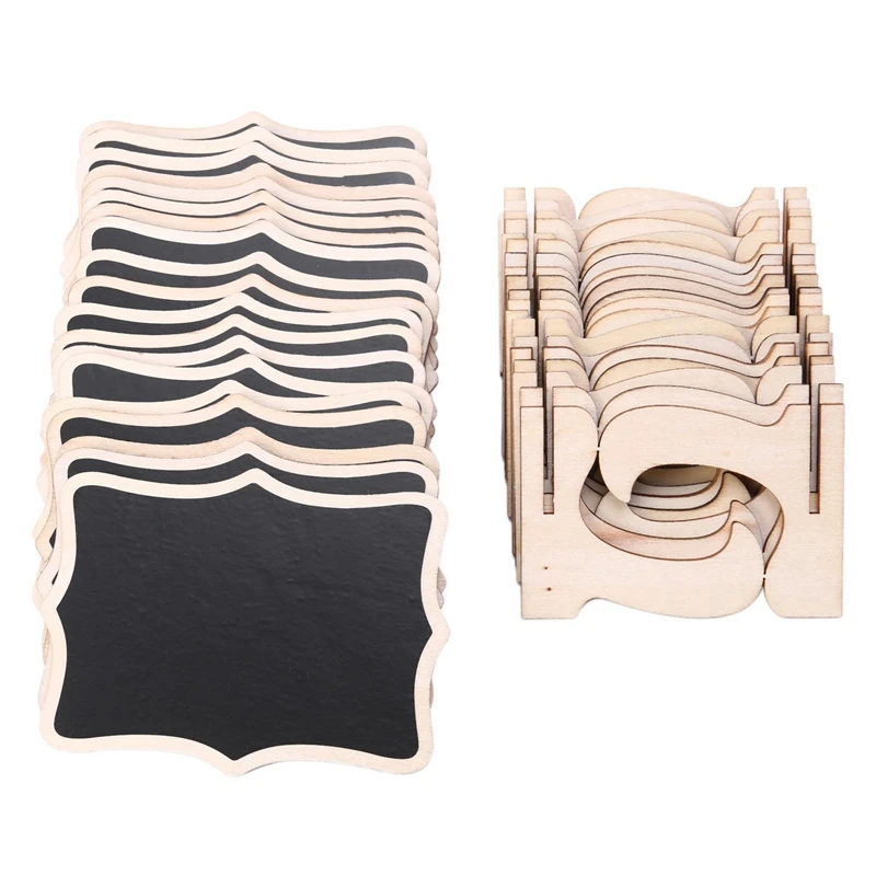 Tanda papan tulis Mini, 60 Pak papan tulis papan tulis kecil untuk pernikahan, pesta ulang tahun, tanda papan pesan acara