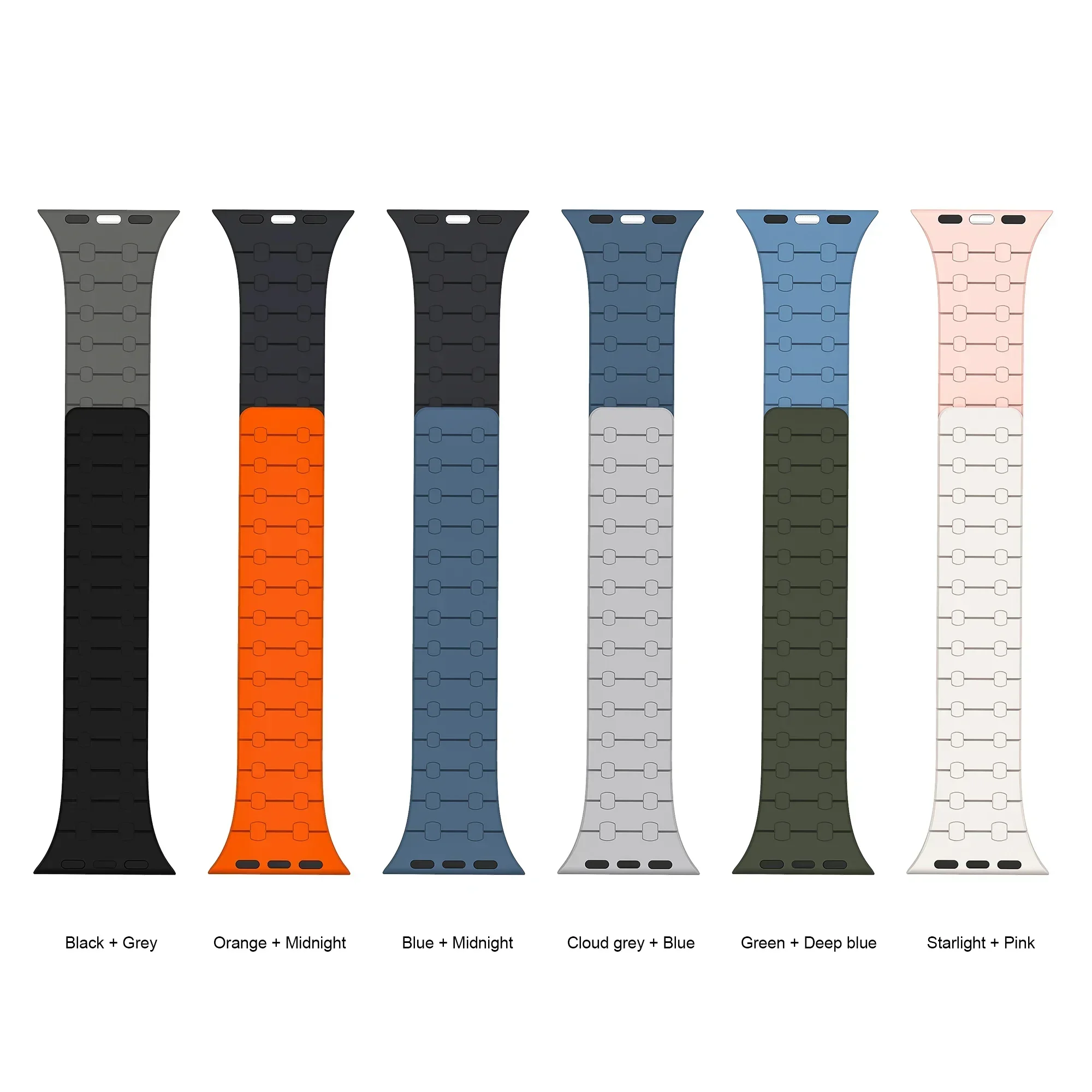 حزام سيليكون مغناطيسي لساعة أبل Ultra2 Band 46 مللي متر 45 مللي متر 49 مللي متر 42 مللي متر سوار كوريا 40 مللي متر 44 مللي متر 41 مللي متر iWatch سلسلة 10 8 9 7 6