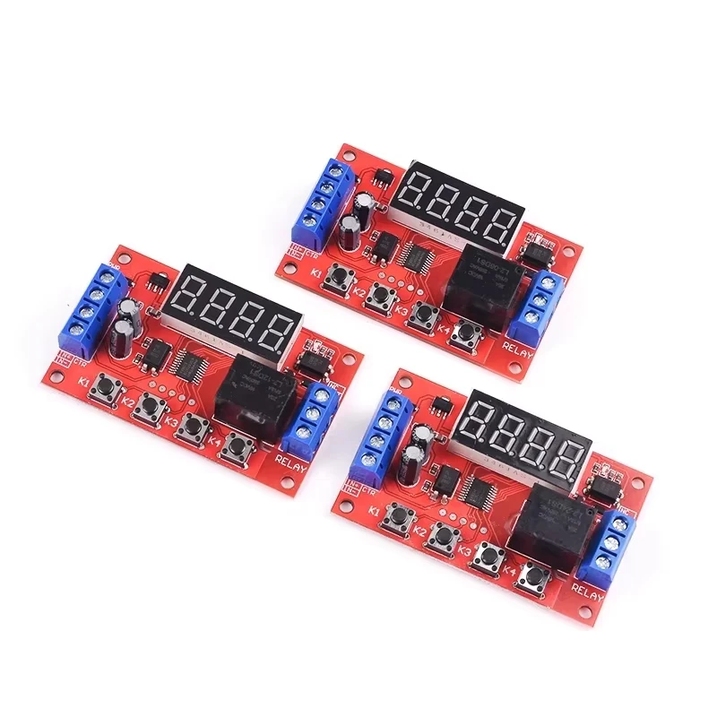 DC 5V 12V 24V 10A Adjustable Time Delay Relay Module LED Digital Timming Relay Timer Delay Trigger Switch Timer Control Switch