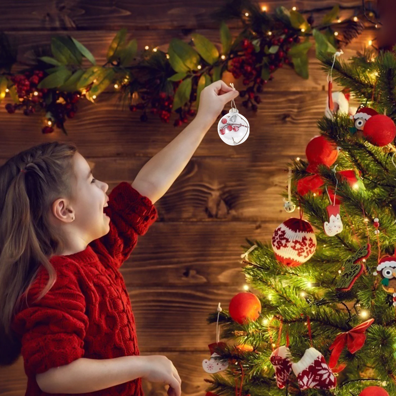 

6pcs Christmas Balls 2023 Home Decor Color LED naments Hanging Tree Adornments Xmas Party Party Supply Supplies