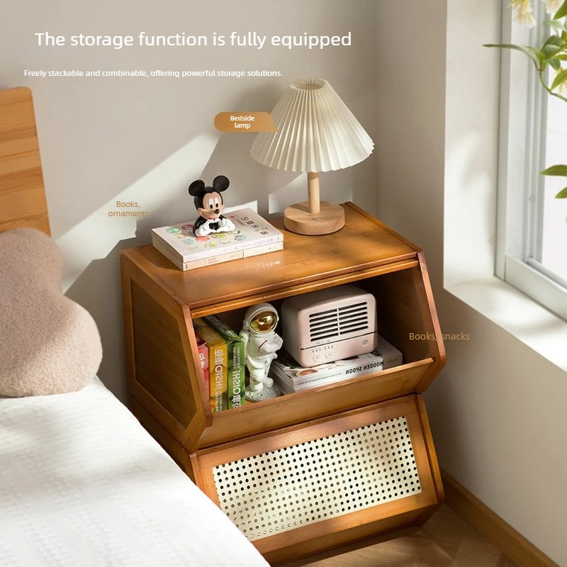 

Creative bedside table, simple modern bedroom, household bedside storage, lockers, cabinets, rental room can be stacked