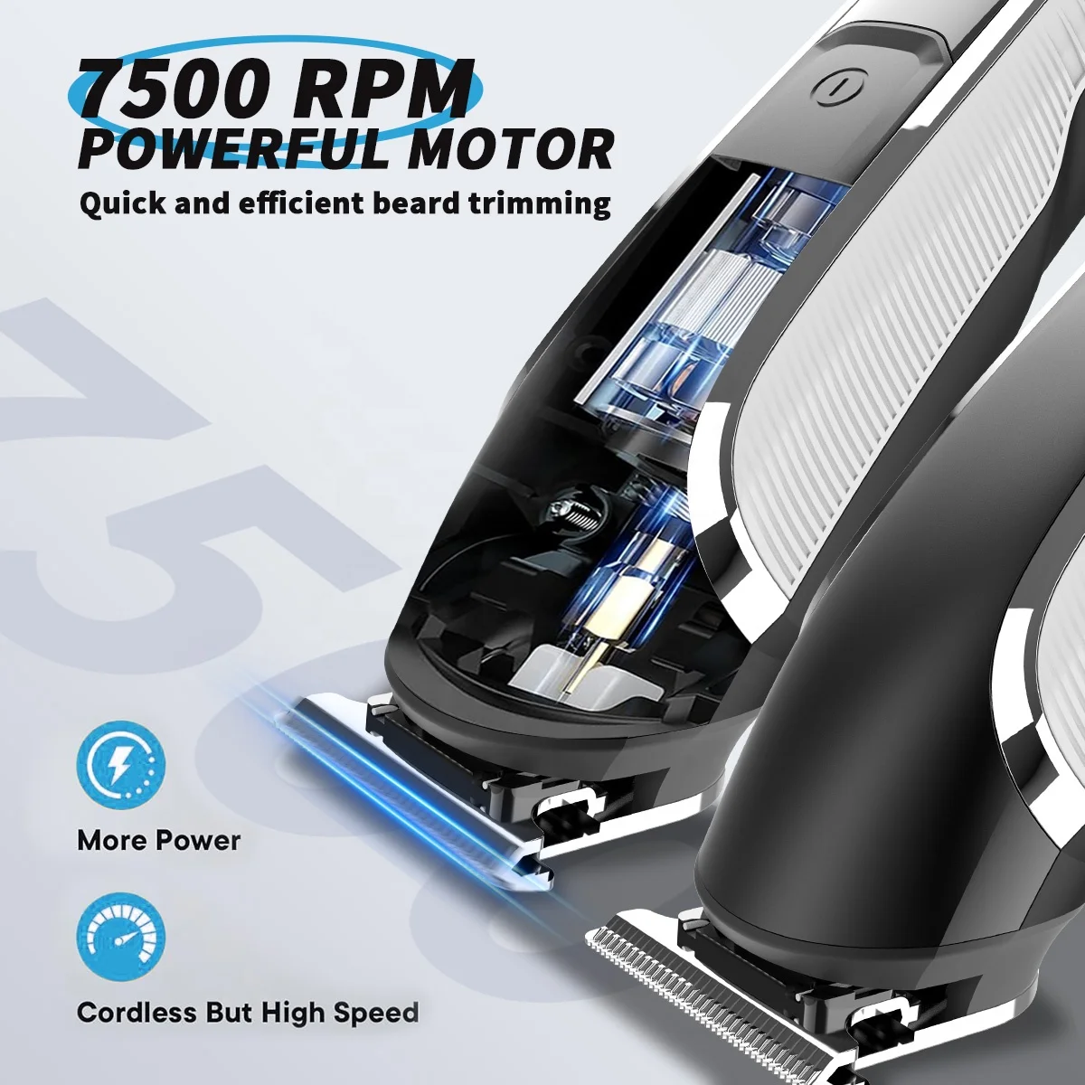 مجموعة ماكينة قص الشعر الاحترافية القابلة لإعادة الشحن عبر USB، ماكينة قص الشعر اللاسلكية للرجال