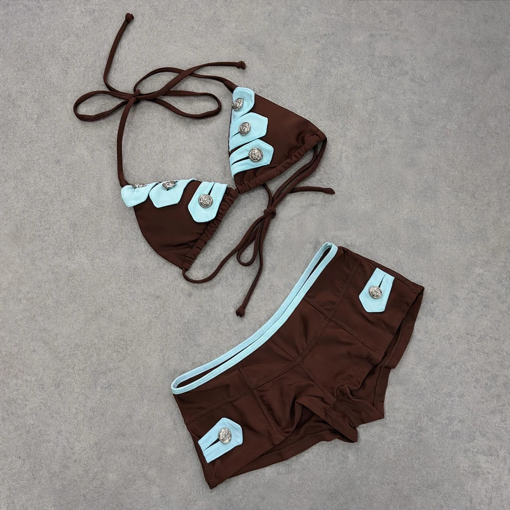 Micro Bikinis 2026 Sexy Women Swimsuit Female Push Up Swimwear Brazilian Bikini Patchwork Bathing Suit Beachwear Bandeau Biquini