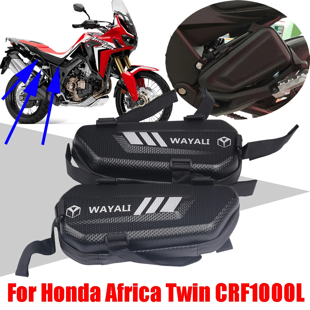 Motorcycle Side Bag Waterproof Storage Tool Bags For Honda Africa Twin CRF1000 CRF 1000 L CRF1000L Adventure Sports Accessories