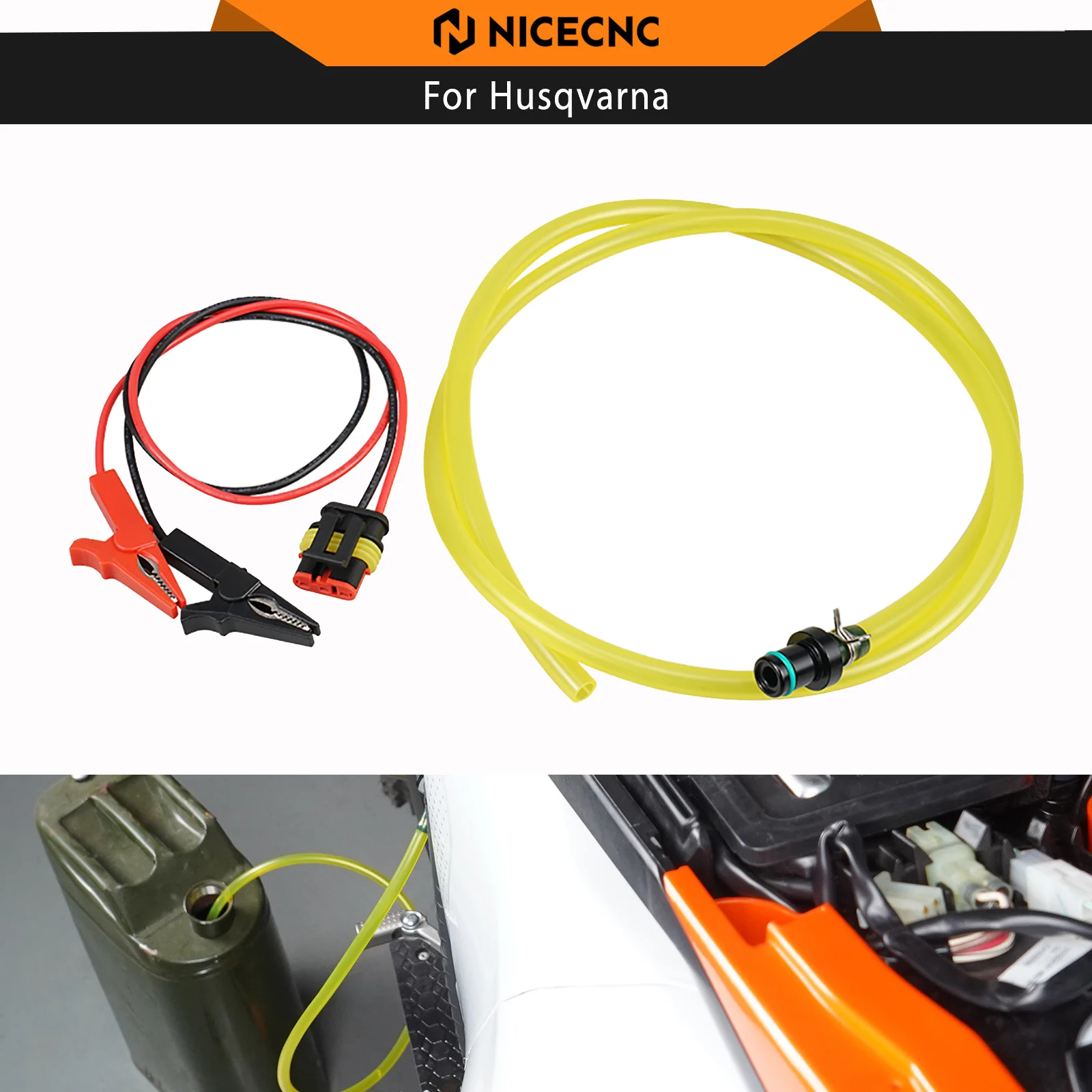

NICECNC Fuel Pump Tester and Transfer Kit For Husqvarna TE300i TE250i 2018-2024 FE250 FE350 FE450 FE501 FC 250 350 450 2017-2024