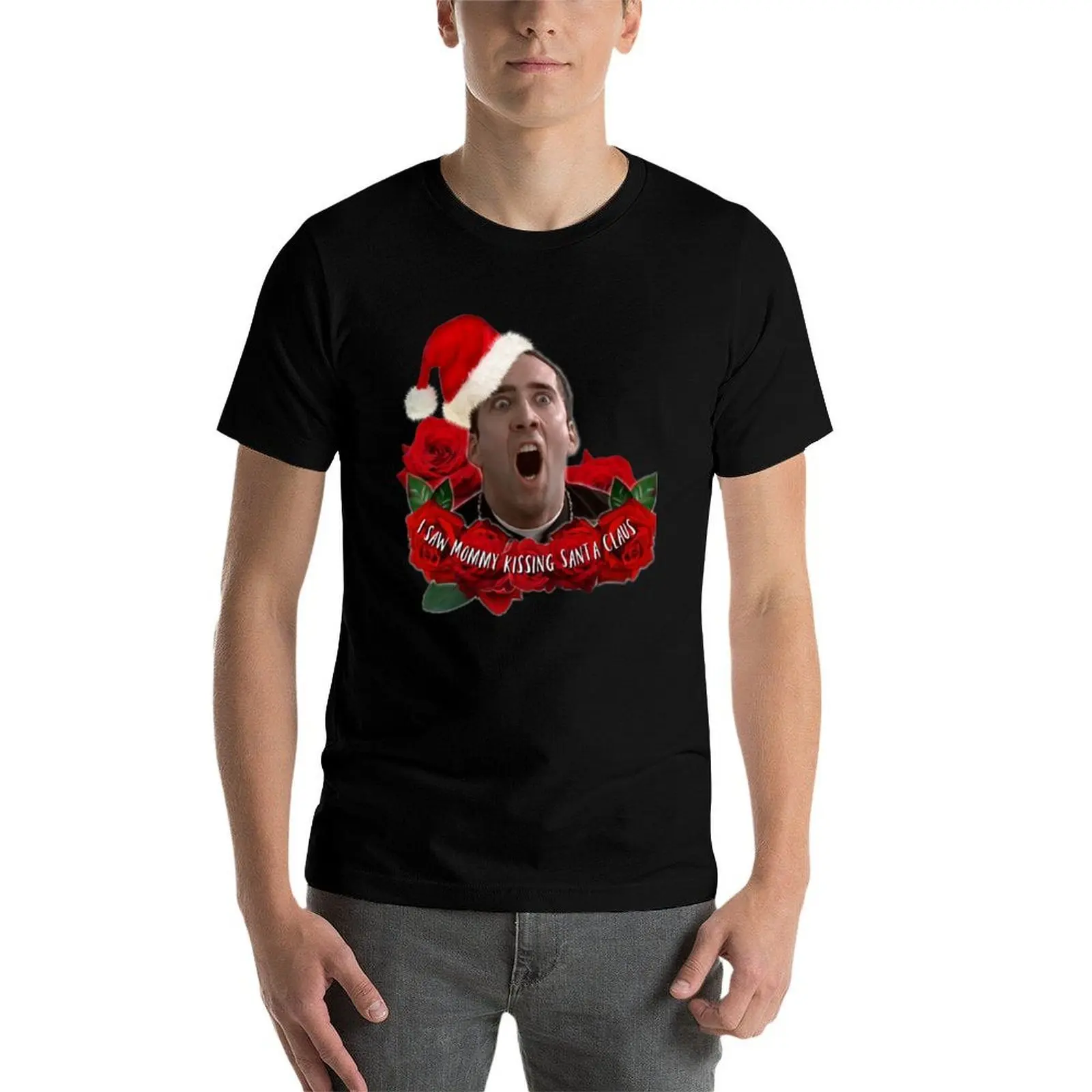 I saw Mommy kissing Santa Claus T-Shirt t shirts for man graphic vintage man t shirt designer man t shirts graphic T-Shirt