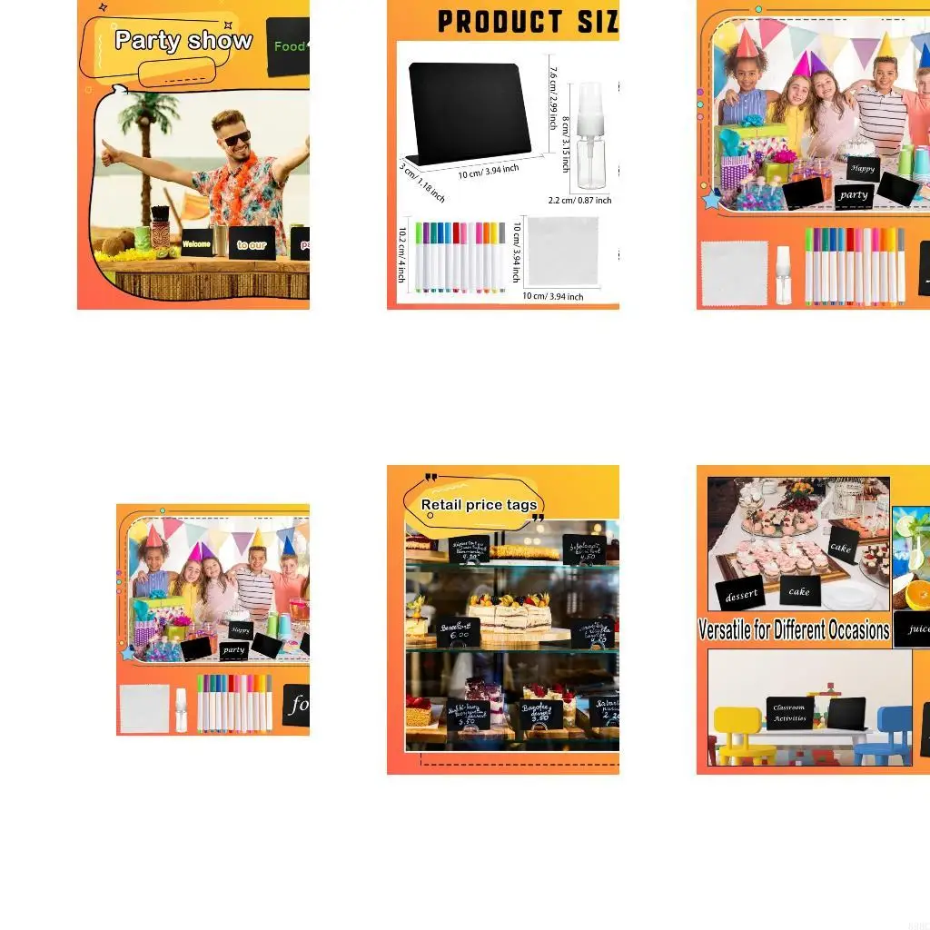 Erasable Table Number Presentation Group With All Required Writing Tools 896C
