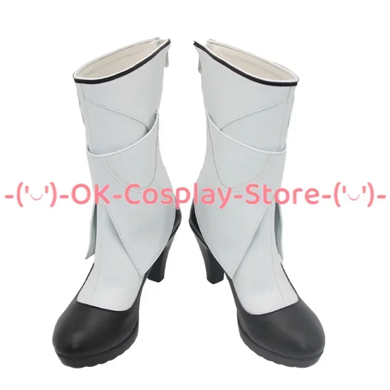 [Personalizzato] Honkai Impact 3 Aponia Scarpe Cosplay Gioco di ruolo Costume Prop Halloween Carnevale Festa Festa Stivali in pelle PU