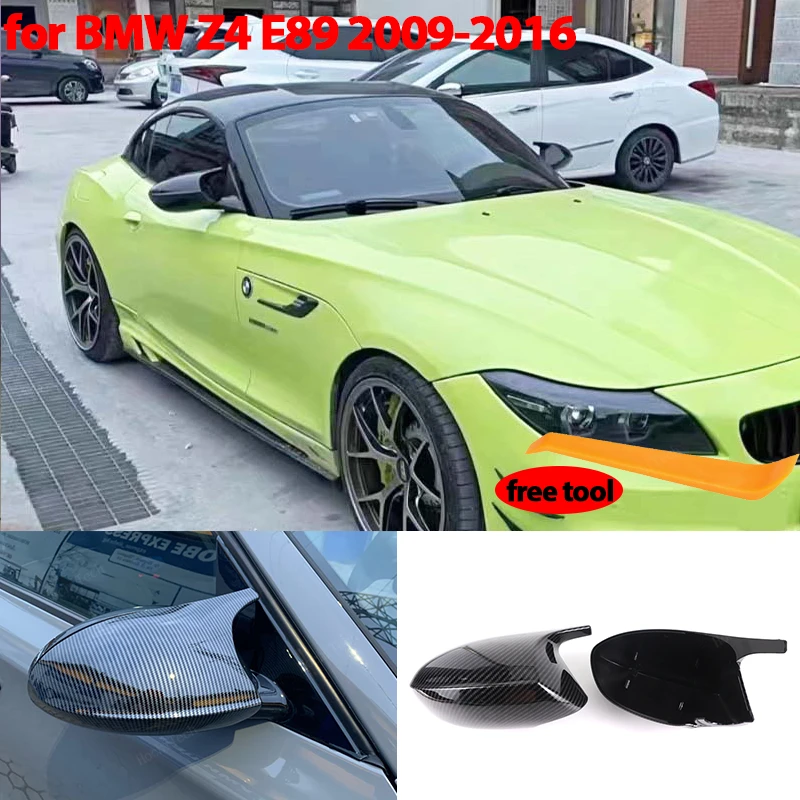 Carbon Fiber Rearview Side Mirror Covers Cap for BMW Z 4 Z4 E89 sDrive18i sDrive20i sDrive23i sDrive28i sDrive30i sDrive35 09-16