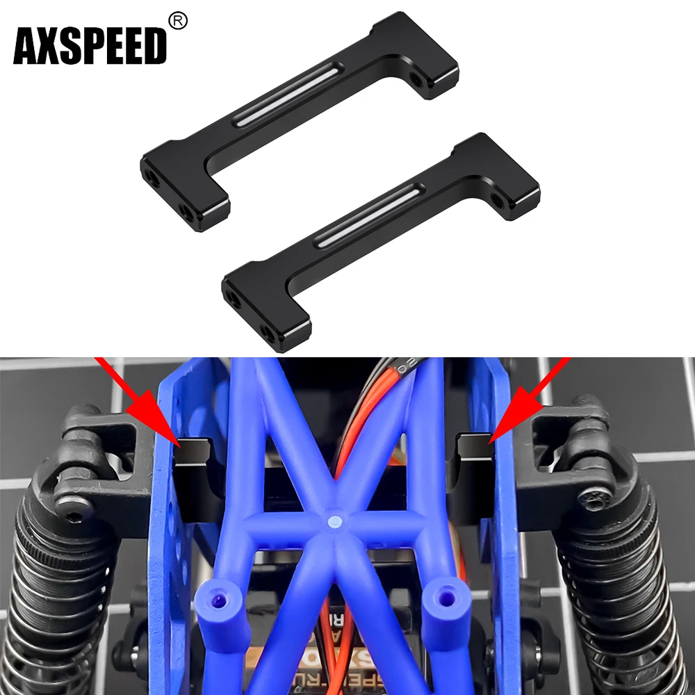 

AXSPEED Metal Aluminum Front and Rear Shock Mount Suspension Bracket For 1/18 LMT RC Crawler Car Upgrade Parts