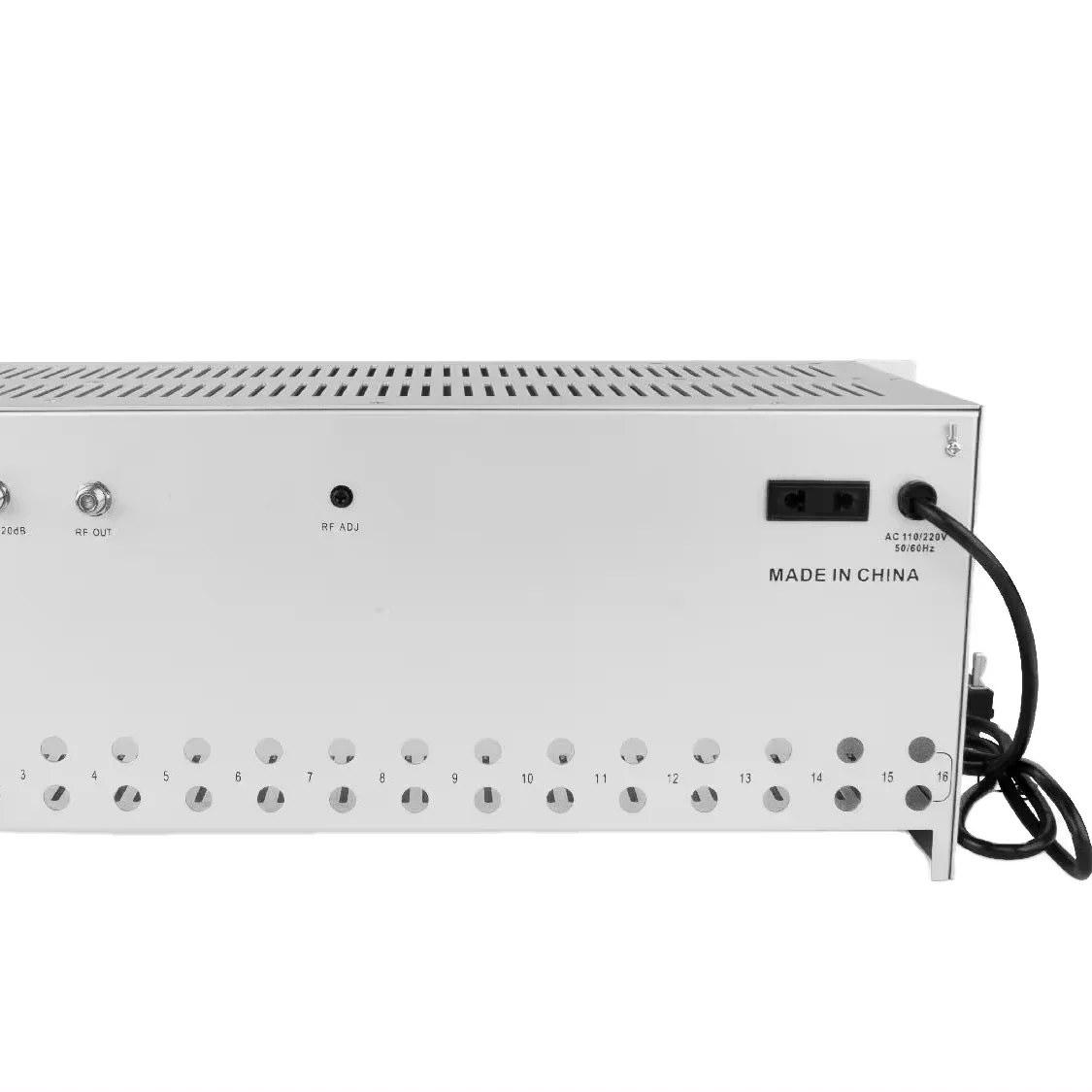 TV HEAD-END 16 in 1 SK-16M Modulator AV/HD to RF Analog for Hotel System fiber optic