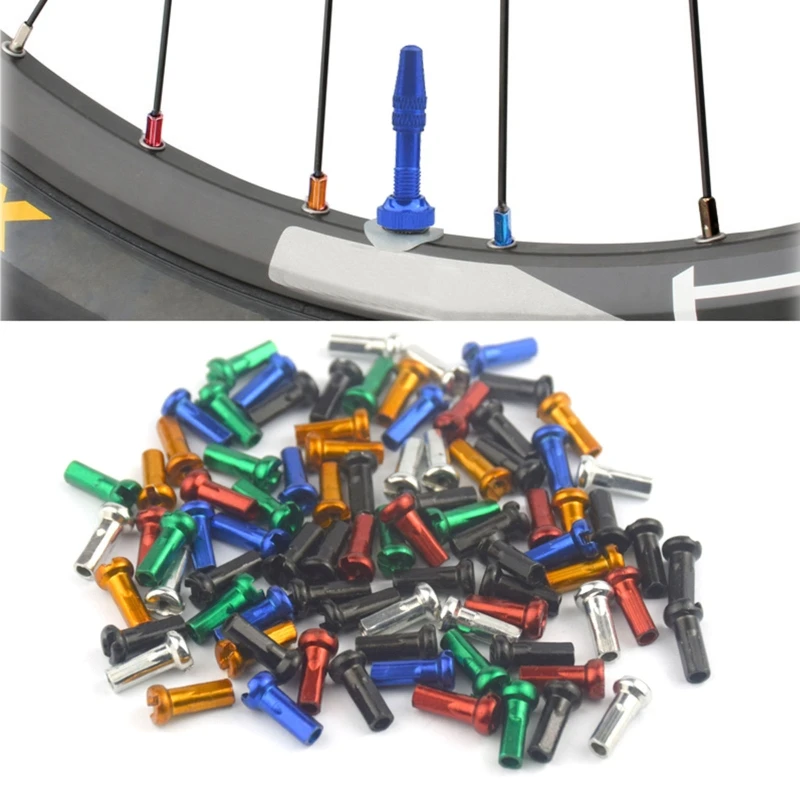 8 Color 60 Pcs Cable End Crimps, Bike Cable End Caps, Metal Road Mountain Bikes Brake Tips Shifter, 60Pcs for Each Color