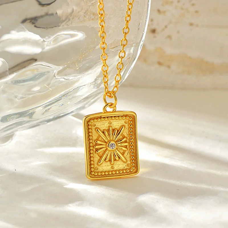 

Женское ожерелье из чистого серебра S925, позолоченное циркониевое геометрическое богемное стильное модное ювелирное изделие, аксессуары для вечеринок