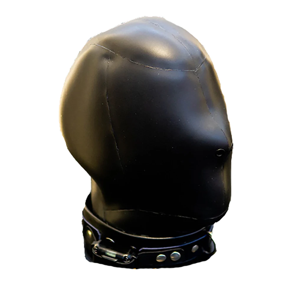 

(DM9185) 3mm Thick Neoprenee Rubber Pure Handmade Electric Slave Hood Suffocate Mask Fetish Wear