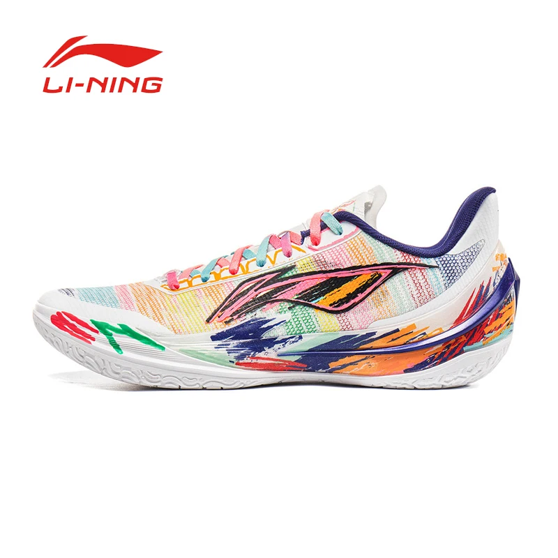 LI NING LIREN 5V2 Men's low top new professional practical cushioning rebound anti slip stable sports basketball shoes