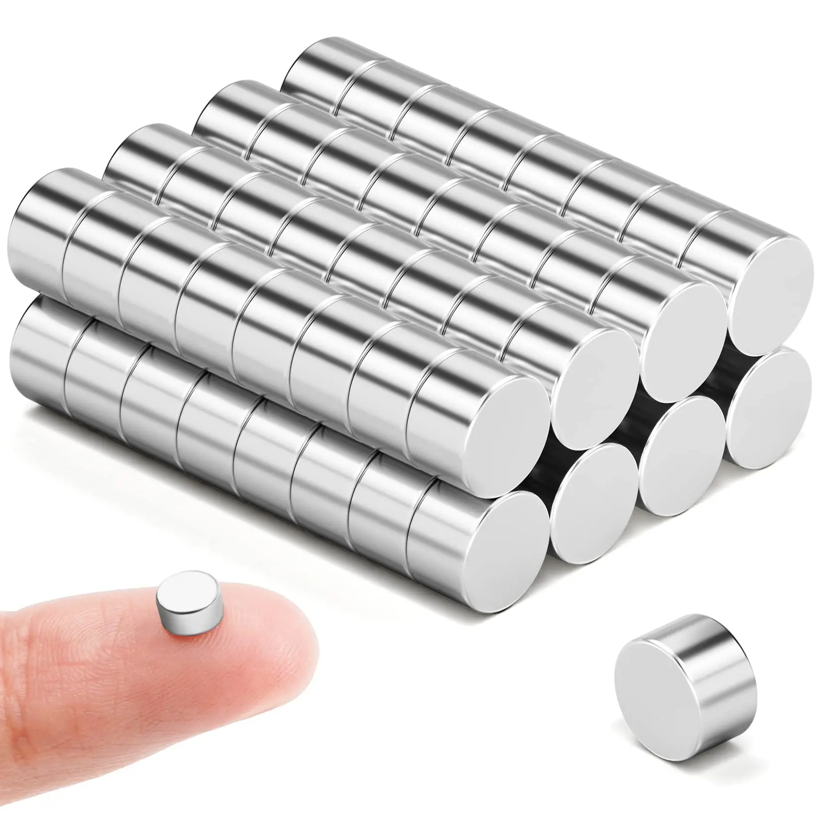 

60 Pcs 5x3 Neodymium Magnet 5mm X 3mm N35 NdFeB Round Super Powerful Strong Permanent Magnetic Imanes Disc 5*3 Strong Magnet