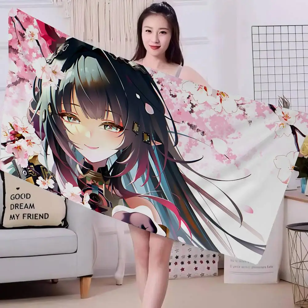 Arknights Endfield Zhuang Fangyi Strategy Game Microfiber Printed Beach Towel Mountain Climbing Yoga Beach Swimming Soft Towel