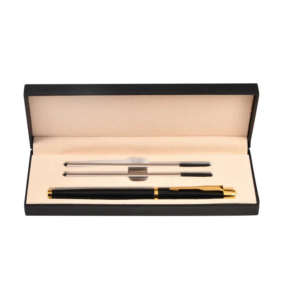 

1Set Stainless Steel Refillable Modern Metal Pen Set for Office Business Meeting Signature Journaling Teacher Gift with Smooth