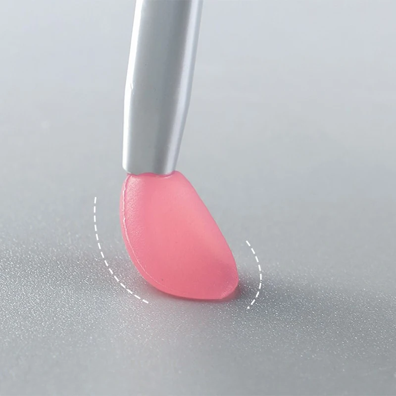 1 szt. Przenośny silikonowy pędzelek do ust z osłonką, miękki, wielofunkcyjny aplikator do balsamu do ust, szminki, błyszczyka, cieni do powiek.