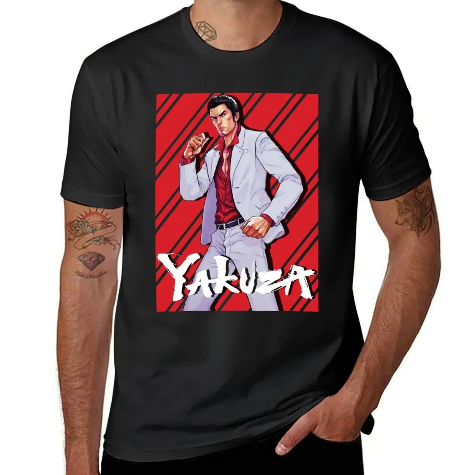 kiryu kazuma T-Shirt basketball graphic tees summer clothes Clothing graphic t shirt vintage big and tall t shirts for men