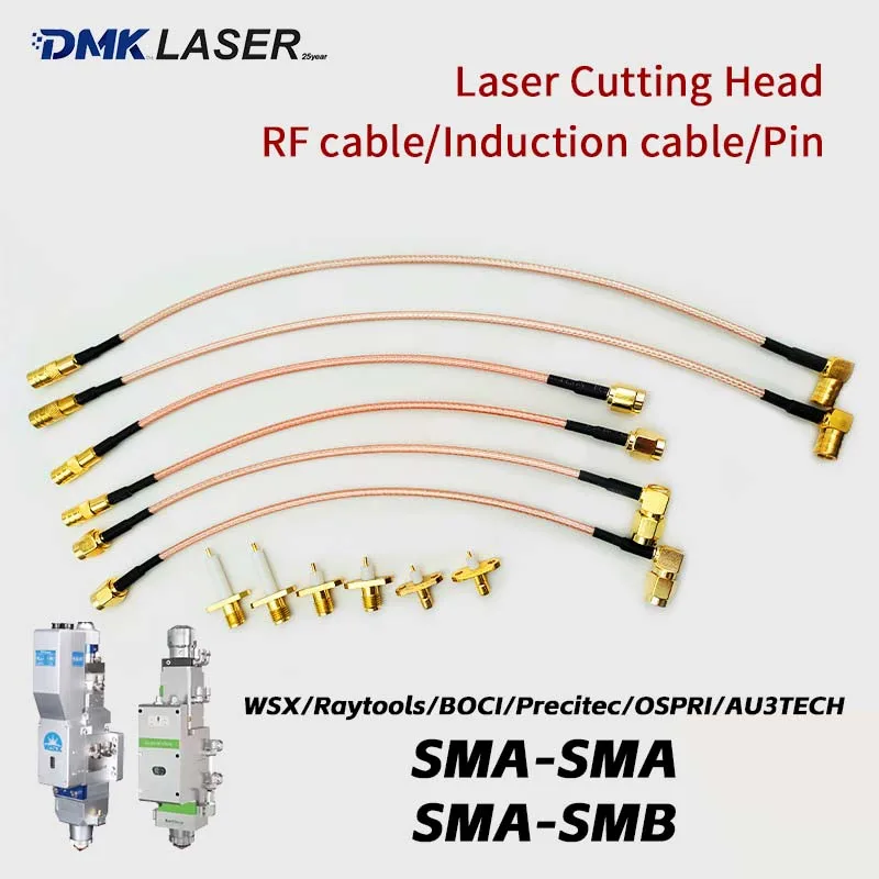 Kabel czujnika głowicy tnącej laserem, przewód RF, pin do Raytools Precitec BOCHU BOCI WSX OSPRI, kabel indukcyjny do maszyny do cięcia laserem