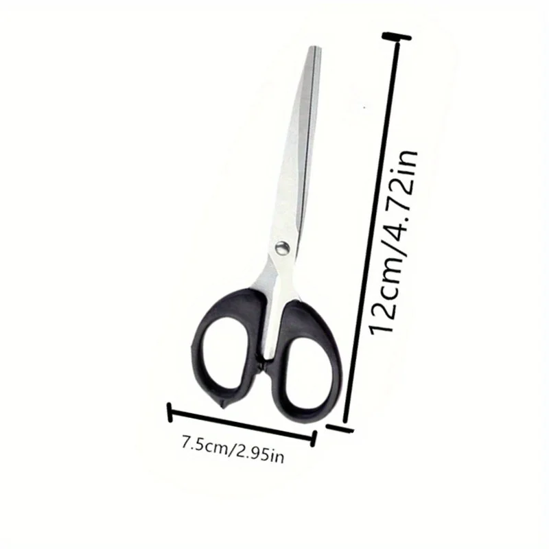 1 قطعة، مقص متعدد الوظائف 2 في 1، مقص تغليف الهدايا مع موزع الشريط، مقص متعدد الوظائف من الفولاذ المقاوم للصدأ #5