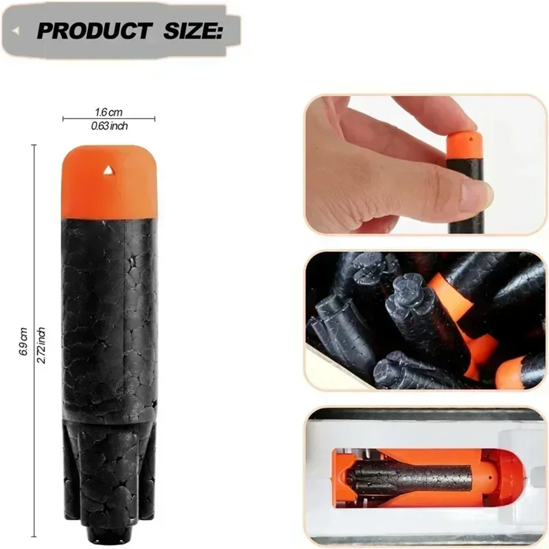 80 pièces nouvelles balles noires pour pistolets jouets Nerfss Ultra, Pack de recharge, l'ultime dans les fléchettes, jeu de Sniper, Compatible uniquement Ultra BlasterA