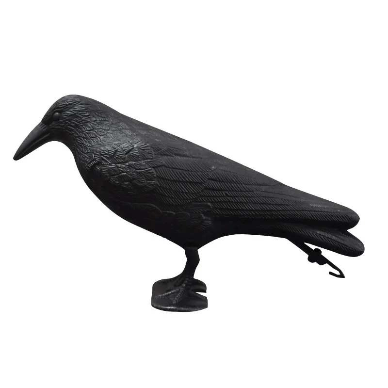 Simulation Crow Black Raven Bird Repellent Natural Pest Control Pigeon Repellent Raven Prop Scary Decoration Party Supplies