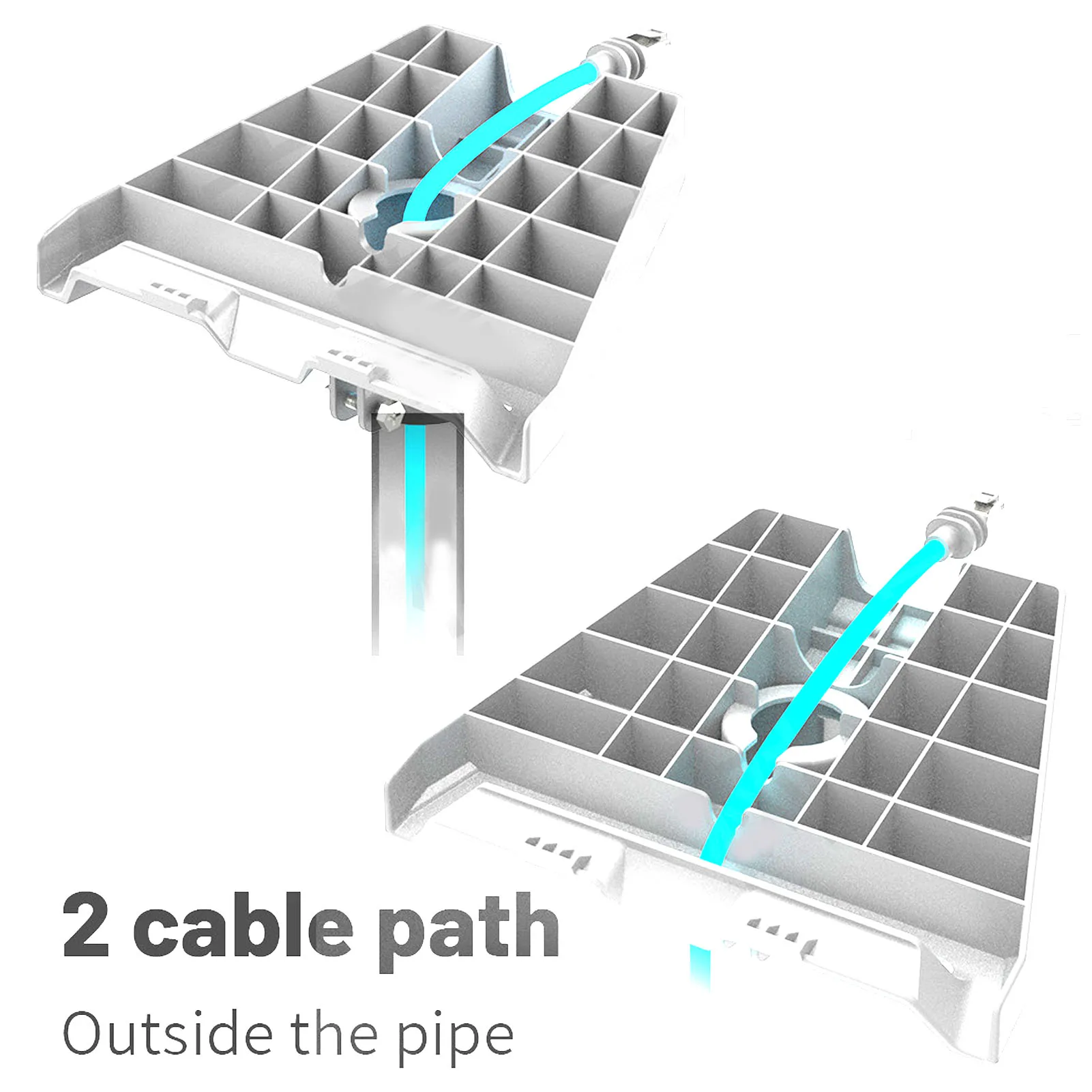 

Стандартный трубный адаптер для антенны Gen 3, монтажная пластина на крыше, монтажный комплект для столба с вращением на 360 градусов, белый
