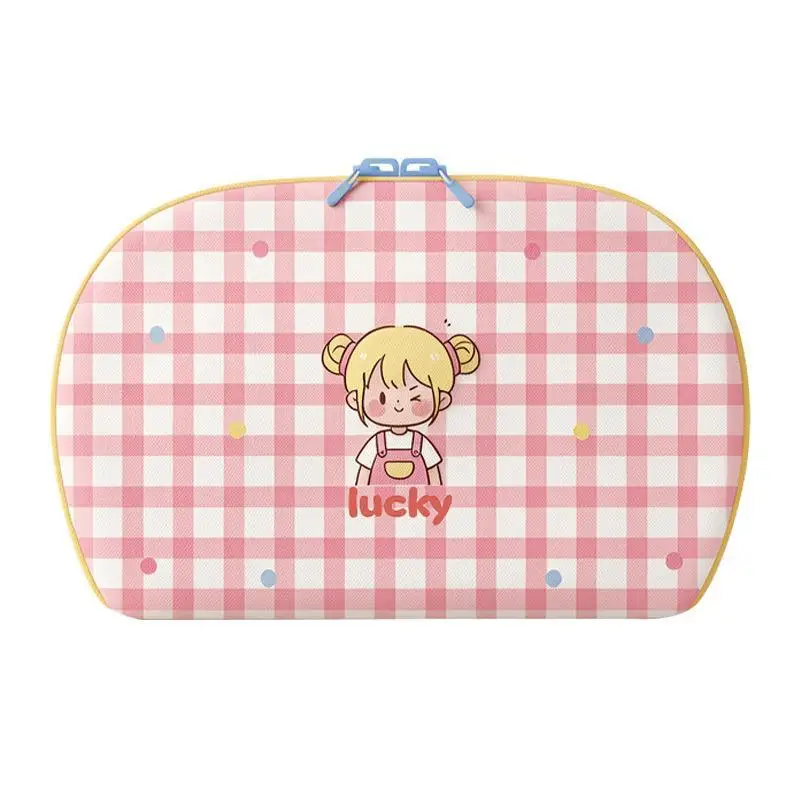 Cartoon Waterproof Polyester Travel Storage Pouch Large Capacity Zipper Bra Underwear Organizer For Women Luggage Use