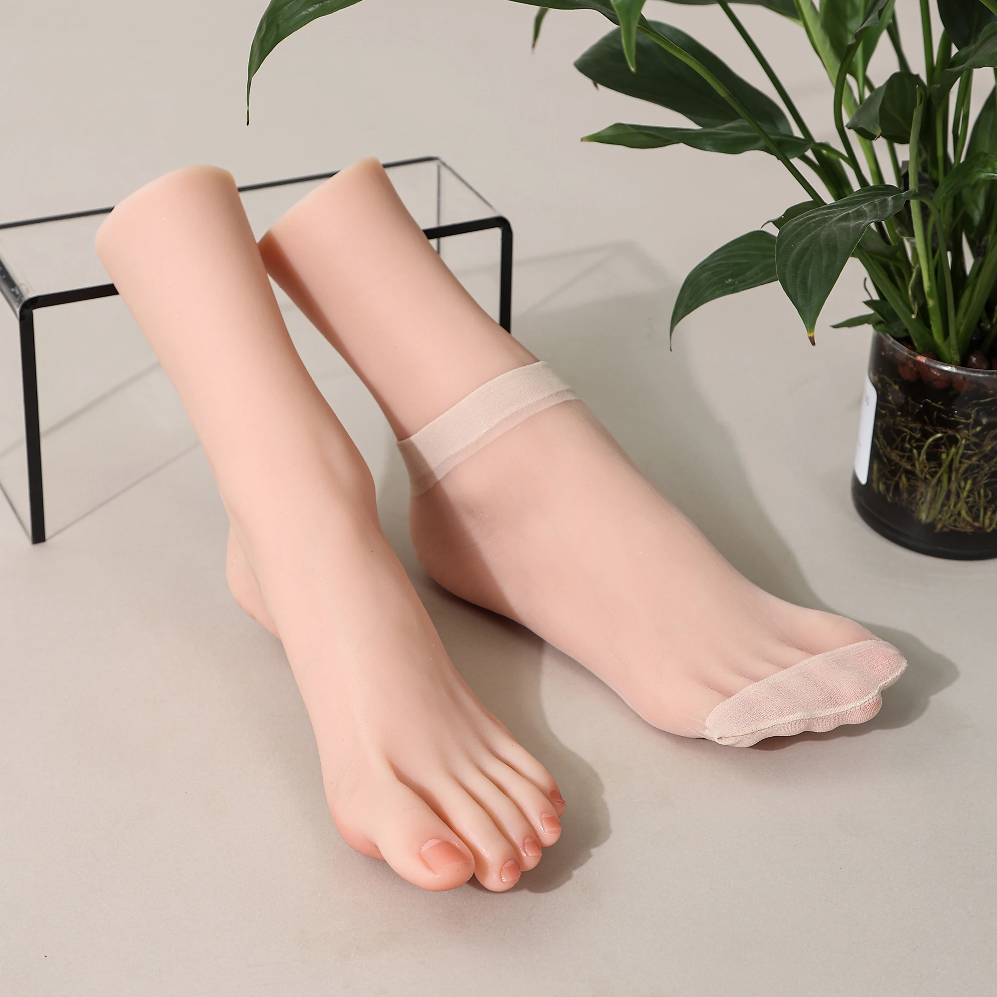 

Имитация силиконовой модели стопы, женский манекен для ног, фетиш-массаж, обувь для практики ногтей и демонстрация ювелирных изделий, реалистичный TG3725