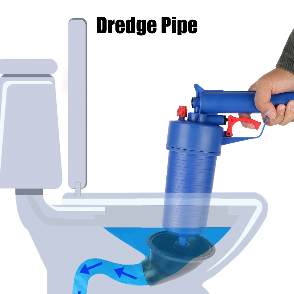 

Sewer Sinks Basin Pipe Plunger Drain Cleaner Pipeline Clogged Remover Manual Dredge Pipe Air Pump Pressure Unblocker