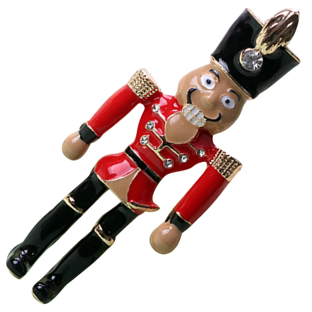 Costume Jewlery Nutcracker Brooch Gifts for Stocking Stuffers Christmas Coat Metal Woman The